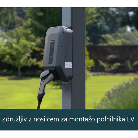 Aluminijska dvostruka nadstrešnica za automobil Arizona Wave 5000 Antracit 495 x 578 x 274 cm
