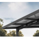 Aluminijska nadstrešnica za automobil Sydney Crna 286x587x288 cm