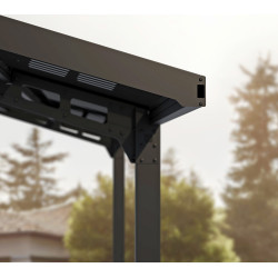 Aluminijska nadstrešnica za automobil Sydney Crna 286x587x288 cm Aluminijska nadstrešnica za automobil Sydney Crna 286x587x288 cm