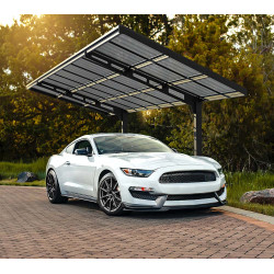 Aluminijska nadstrešnica za automobil Sydney Crna 286x587x288 cm Aluminijska nadstrešnica za automobil Sydney Crna 286x587x288 cm