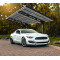 Aluminijska nadstrešnica za automobil Sydney Crna 286x587x288 cm