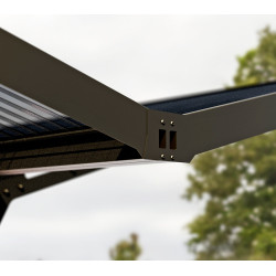 Aluminijska dvostruka nadstrešnica Sydney Wings Crna 587x572x288 cm Aluminijska dvostruka nadstrešnica Sydney Wings Crna 587x572x288 cm