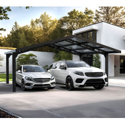 Aluminijska dvostruka nadstrešnica Sydney Apex Crna 587 x 538 x 288 cm Aluminijska dvostruka nadstrešnica Sydney Apex Crna 587 x 538 x 288 cm