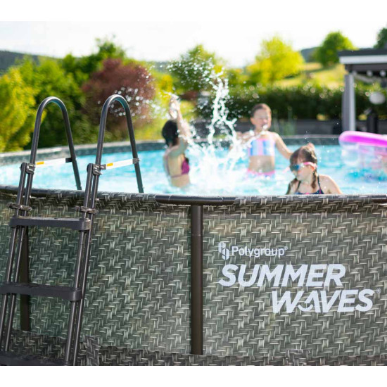 Bazen Summer Waves Ø 488x122 cm, izgled ratana