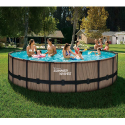 Bazen Summer Waves Ø 488x122 cm, smeđa Bazen Summer Waves Ø 488x122 cm, smeđa