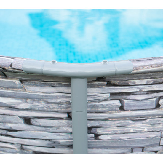 Bazen Summer Waves Ø 427x107 cm, izgled kamna 
