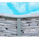 Bazen Summer Waves Ø 427x107 cm, izgled kamna 