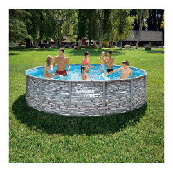 Bazen Summer Waves Ø 427x107 cm, izgled kamna Bazen Summer Waves Ø 427x107 cm, izgled kamna