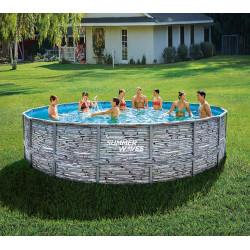 Bazen Summer Waves Ø 549x132 cm, izgled kamna Bazen Summer Waves Ø 549x132 cm, izgled kamna