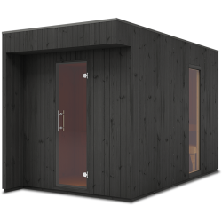 Tradicionalna vanjska sauna MUSTA 397x200cm