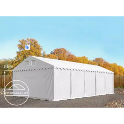 Šator za skladištenje 5x10 m - bočna visina 2,6 m, PVC 800, s osnovnim okvirom