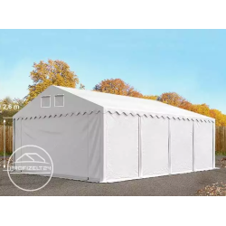 Šator za skladištenje 5x8 m - bočna visina 2,6 m, PVC 800, s osnovnim okvirom
