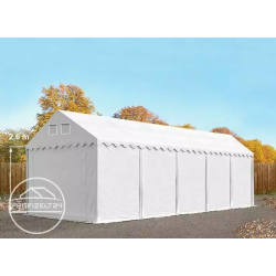 Šator za skladištenje 4x10 m - bočna visina 2,6 m, PVC 800, s osnovnim okvirom