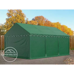 Šator za skladištenje 3x6 m, PVC cerada 750 s osnovnim okvirom Šator za skladištenje 3x6 m, PVC cerada 750 s osnovnim okvirom