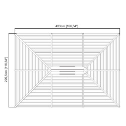 Vrtni paviljon Ventura 10x14
