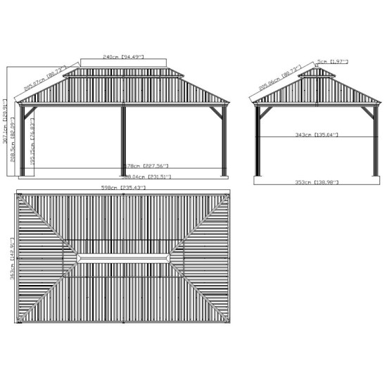 Vrtni paviljon Messina 12x20