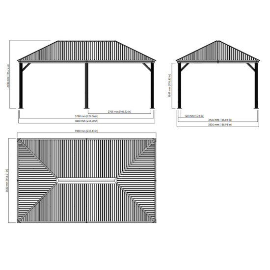 Vrtni paviljon Marsala 12x20