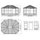 Vrtni paviljon Charleston 12x15