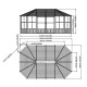 Vrtni paviljon Charleston 12x18