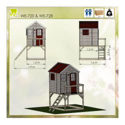 Drvena kućica za igru Stroh