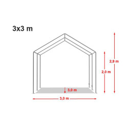Šator za događaje 3x3 PE ponjava 450 Šator za događaje 3x3 PE ponjava 450