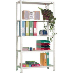 Arhivske police 180x90x30 cm 5 polica bijele Arhivske police 180x90x30 cm 5 polica bijele