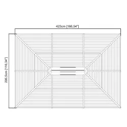 Vrtni paviljon Ventura 10x14